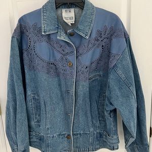 Togetherby Spiegel Jean Jacket with lace Women’s Medium